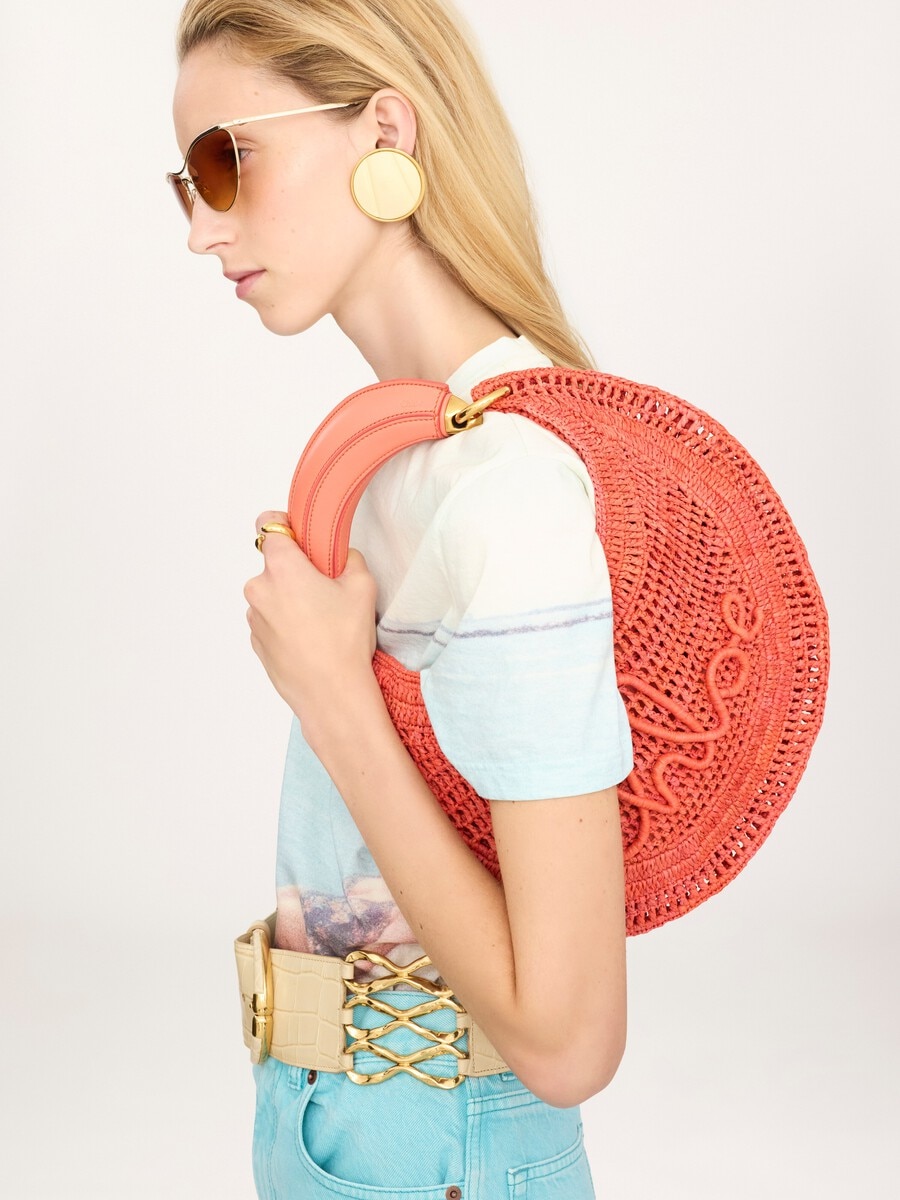 Summer Banana hobo bag in raffia - 3