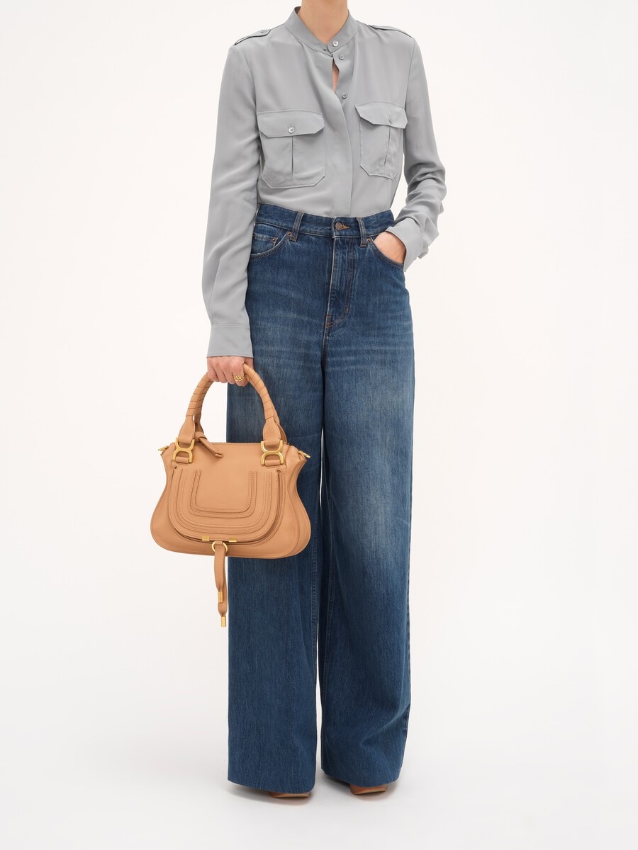 Small Marcie bag in grained leather - 10