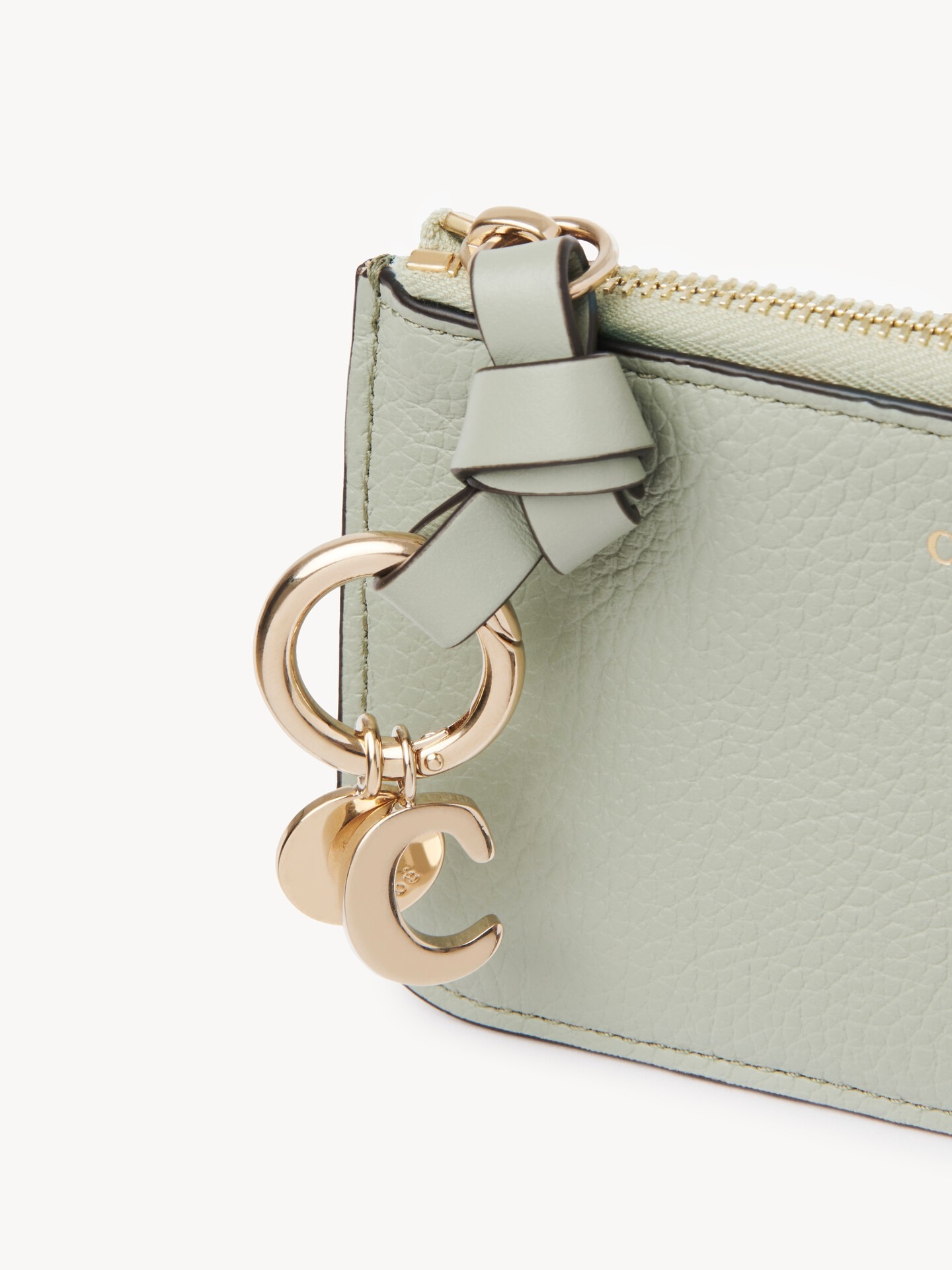 Alphabet wallet in grained leather - 6