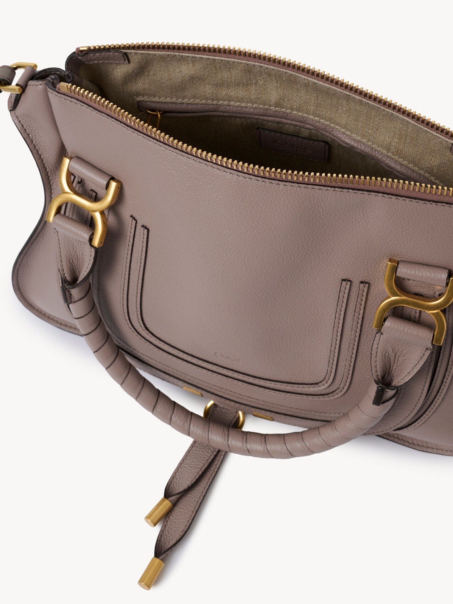 Sac Marcie en cuir grain&eacute; - 6