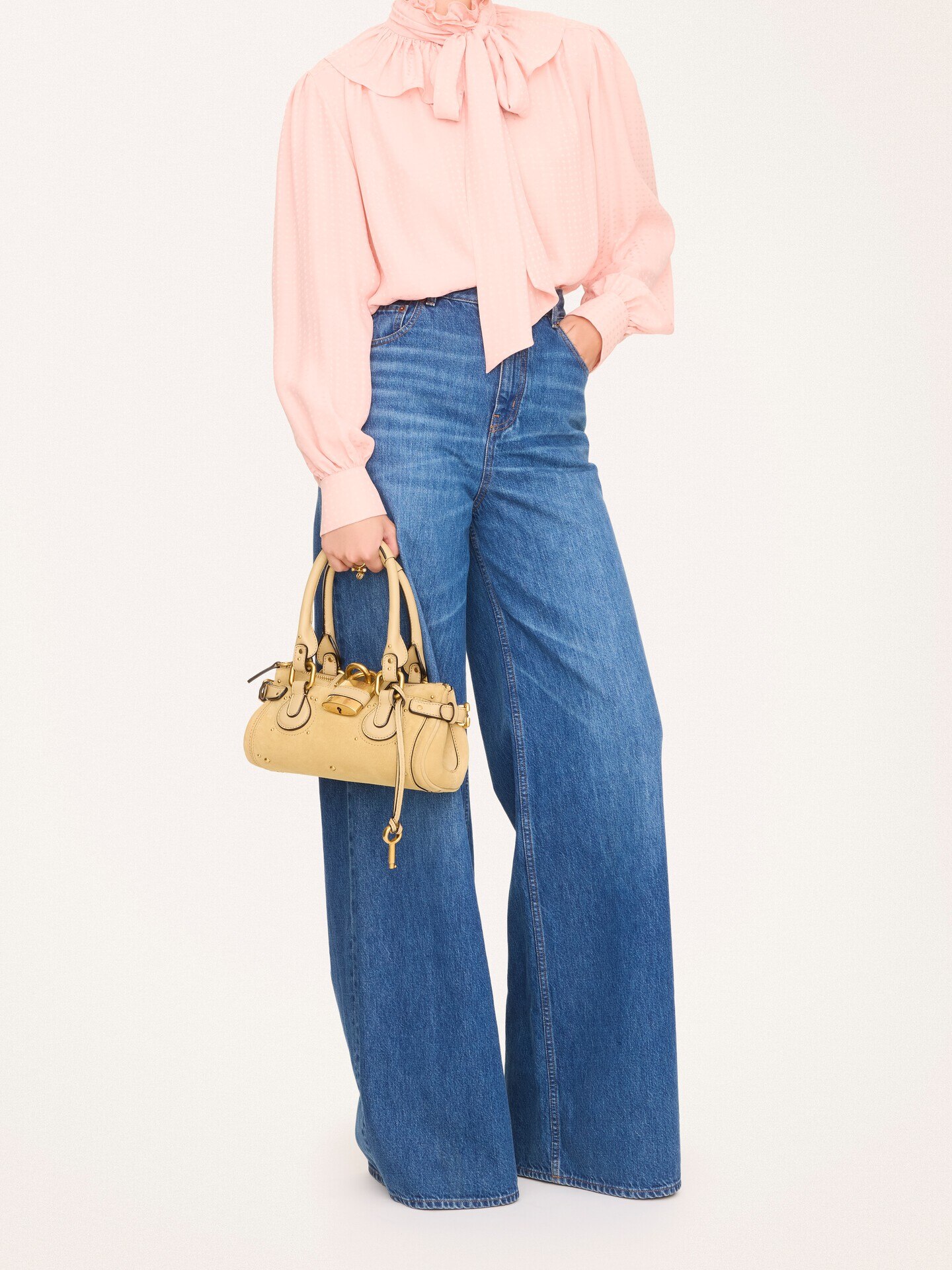 Small Paddington bag in suede leather - 7.0