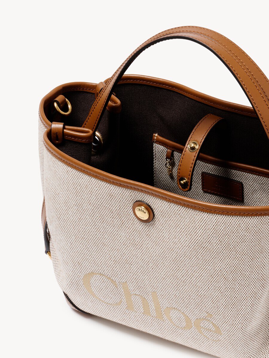 Small Chlo&eacute; Clover double carry bag in canvas - 6