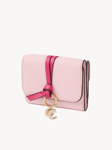 グレインレザー製Alphabetスモールトリフォールド 