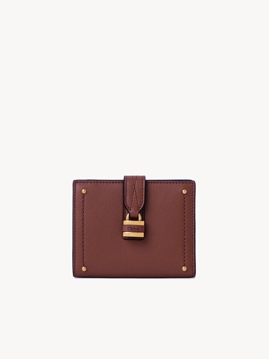 Paddington square wallet in grained leather - 1