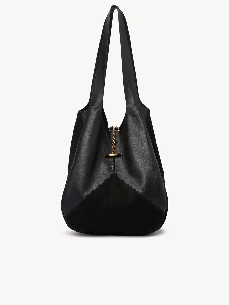 Chlo&eacute; Balloon bag in grained & suede leather - 1