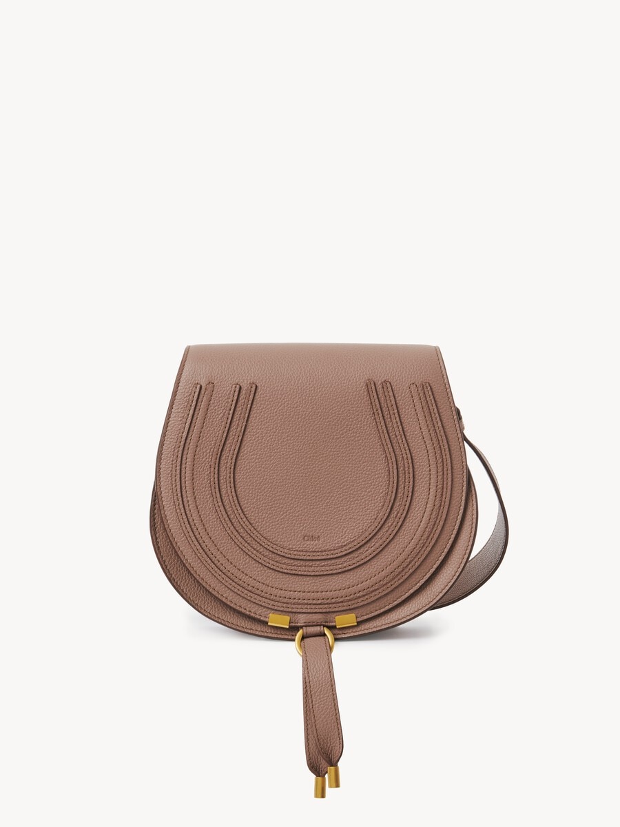 Marcie saddle bag in grained leather - 1
