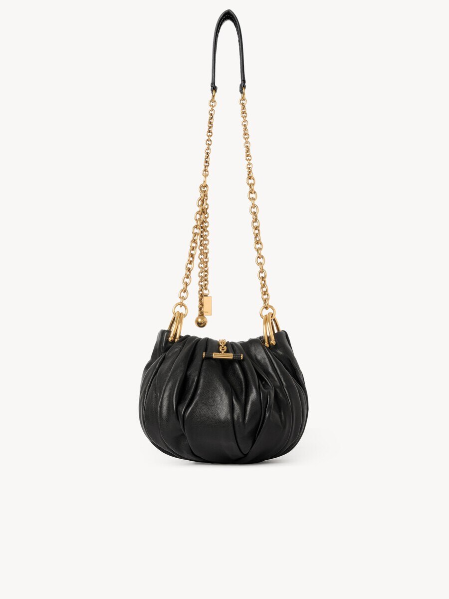 Chlo&eacute; Pliss&eacute; shoulder bag with chain in pleated leather - 2