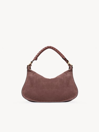 Small Marcie shoulder bag in suede leather - 6