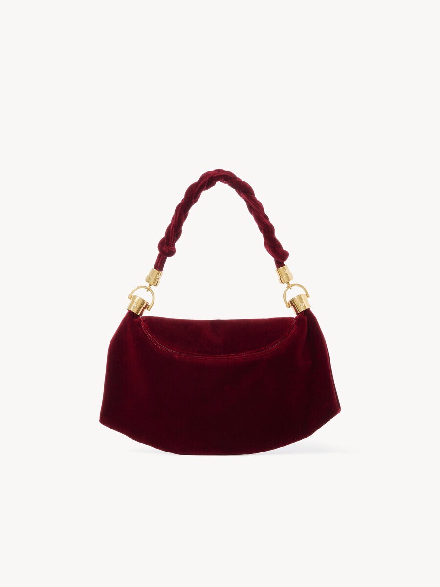 Bolso hobo Marcie Foulard peque&ntilde;o de terciopelo con tachuelas - 4