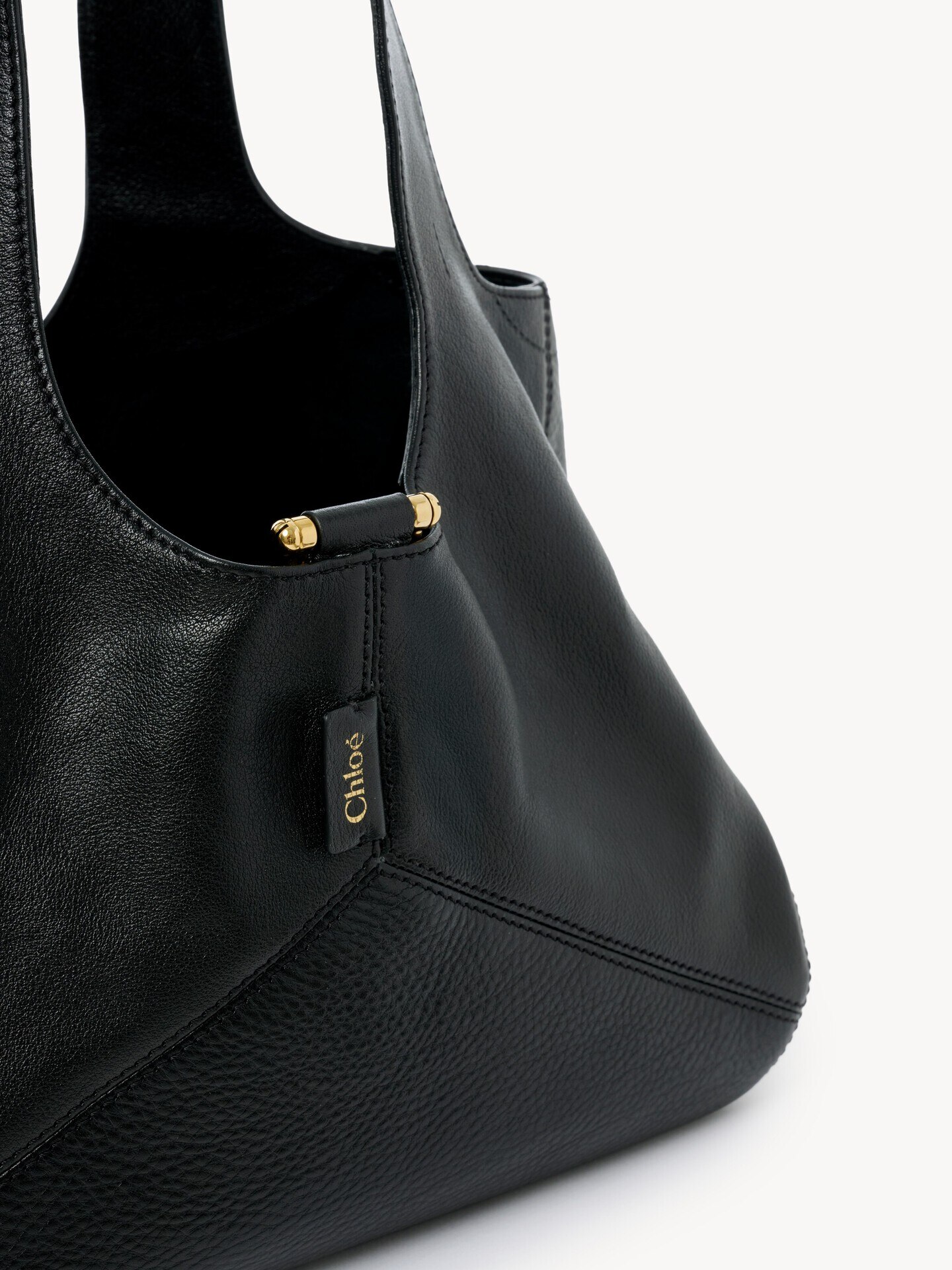 Chlo&eacute; Balloon east-west tote bag in grained leather - 8