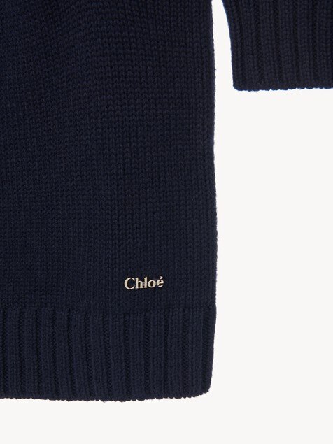 Kids' long-sleeve cape dress