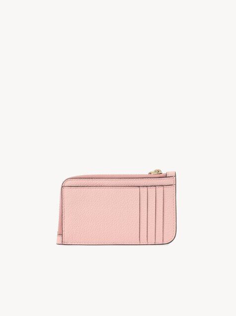 Alphabet wallet in grained leather