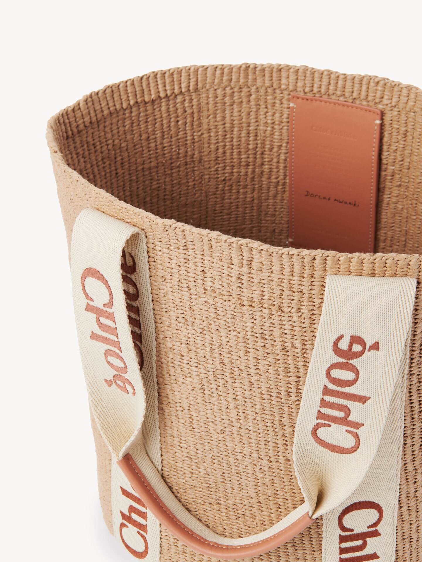 Large Woody basket in natural fibers - 6