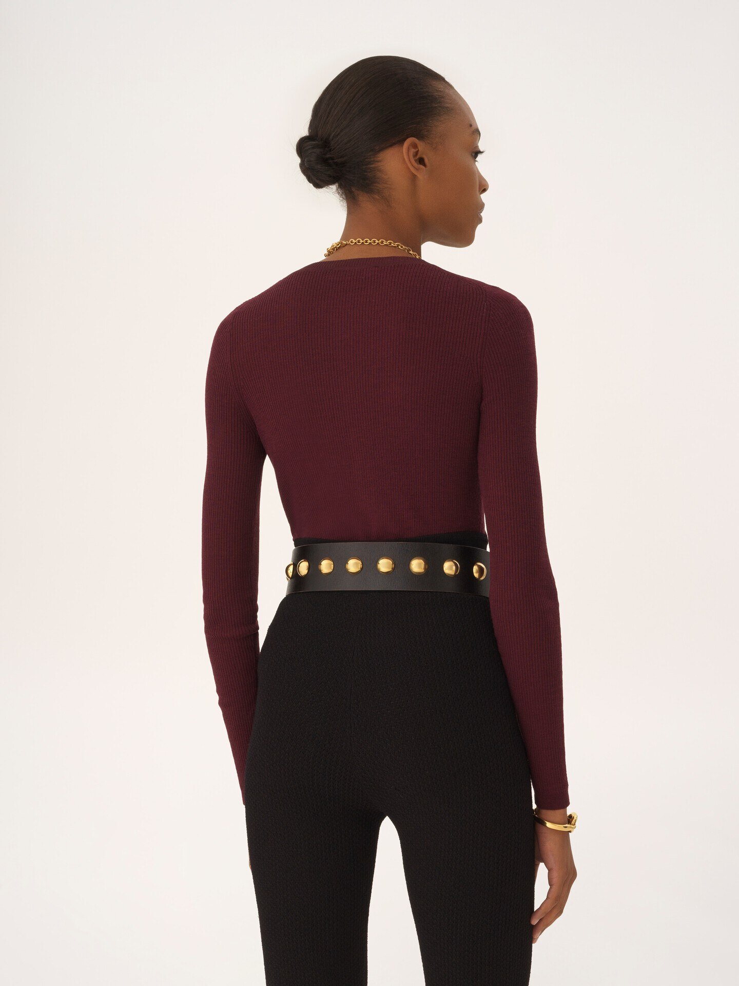 Henley shirt in superfine wool knit - 5