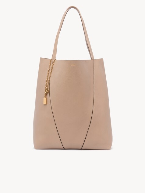 Large Chlo&eacute; Spin tote bag in grained leather
