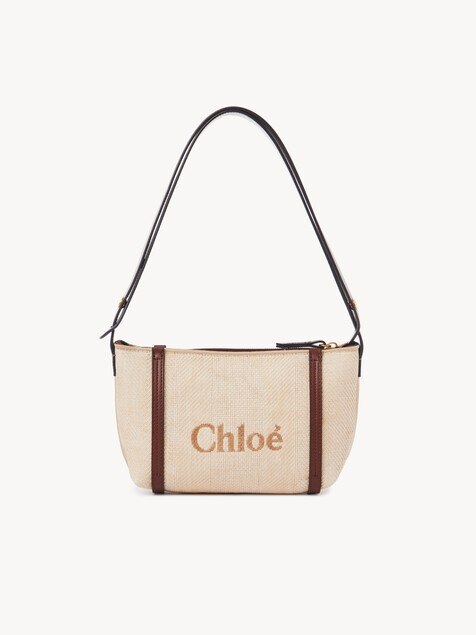 Chlo&eacute; Carry shoulder bag in raffia