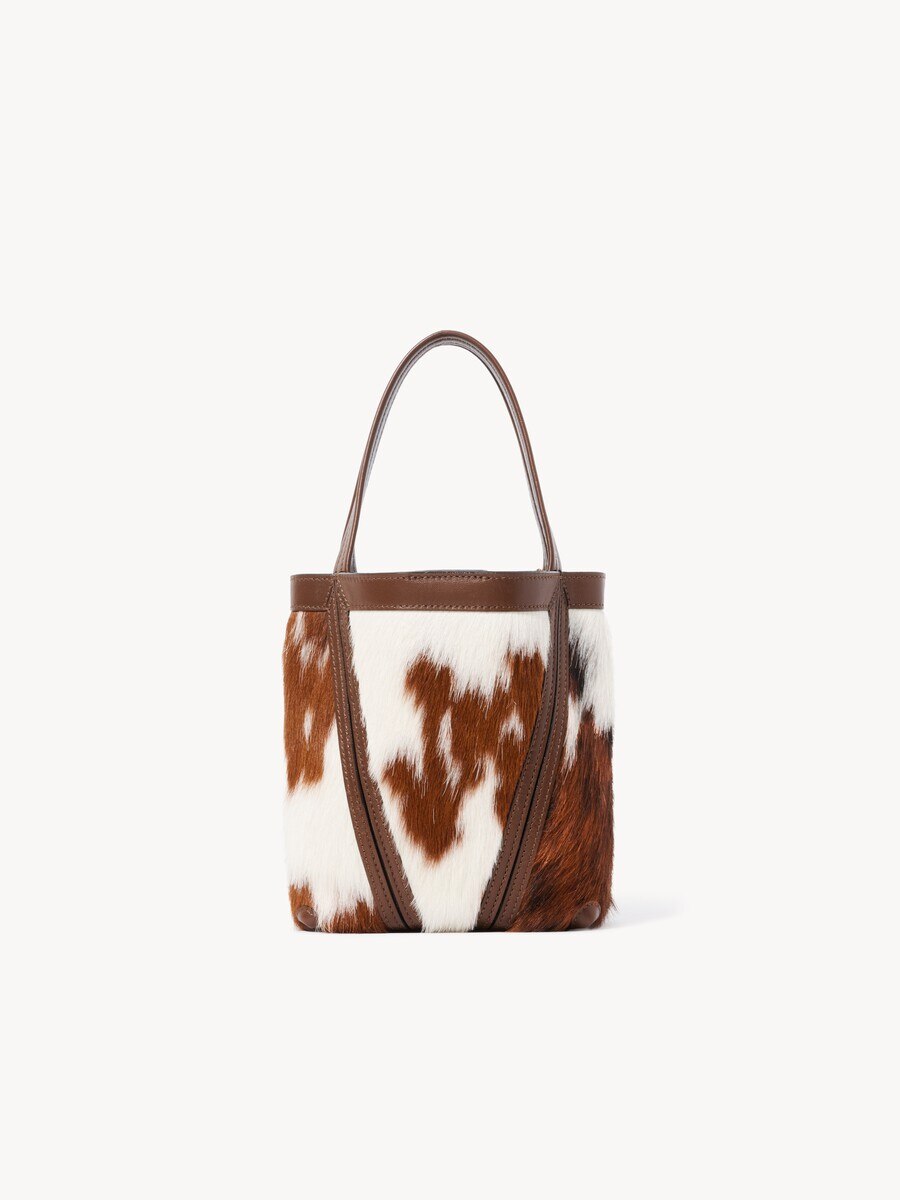 Small Chlo&eacute; Spin tote bag in hair-on leather - 6