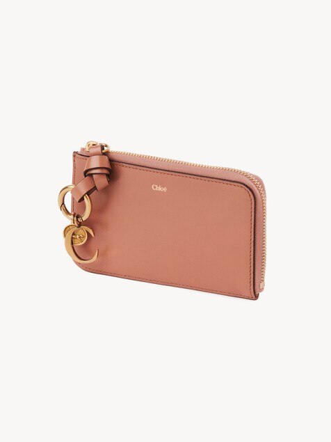 Alphabet wallet in shiny leather