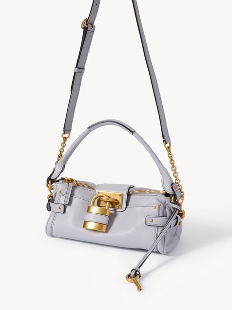 Small Paddington bag with strap in grained leather