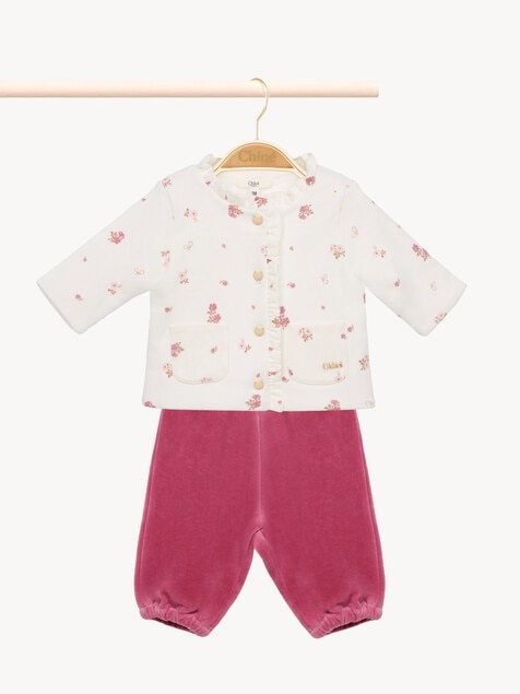 Baby-Geschenkset mit Strickjacke und Hose