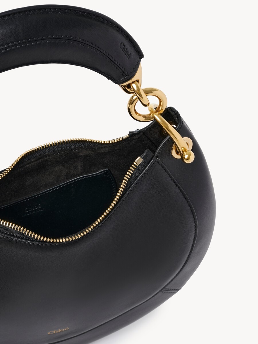 Bolso hobo Chlo&eacute; Banana peque&ntilde;o con cremallera de cuero suave - 5