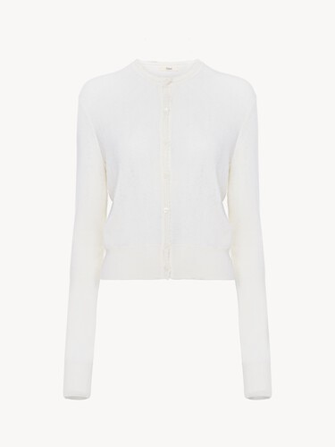 Fitted cardigan in a wool knit - 2