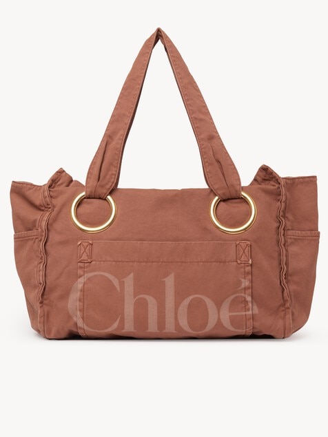 Tote bag grande Chlo&eacute; Plage in cotone
