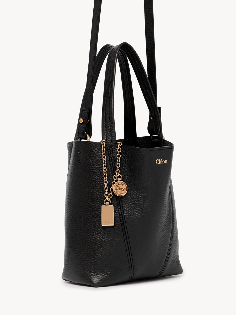 Small Chlo&eacute; Spin tote bag in grained leather - 5