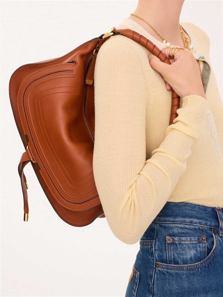 Small Marcie shoulder bag in soft leather - 7