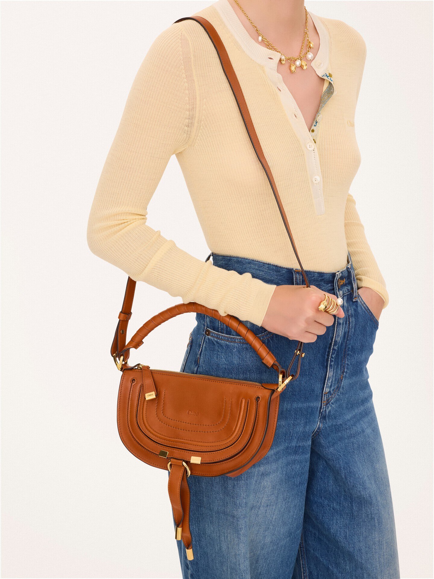 Mini Marcie shoulder bag in soft leather - 2.0