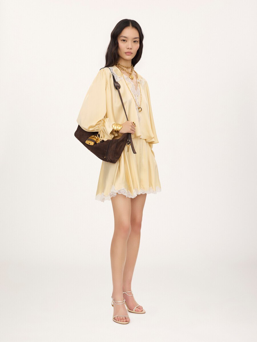Paddington crossbody bag in suede leather - 8