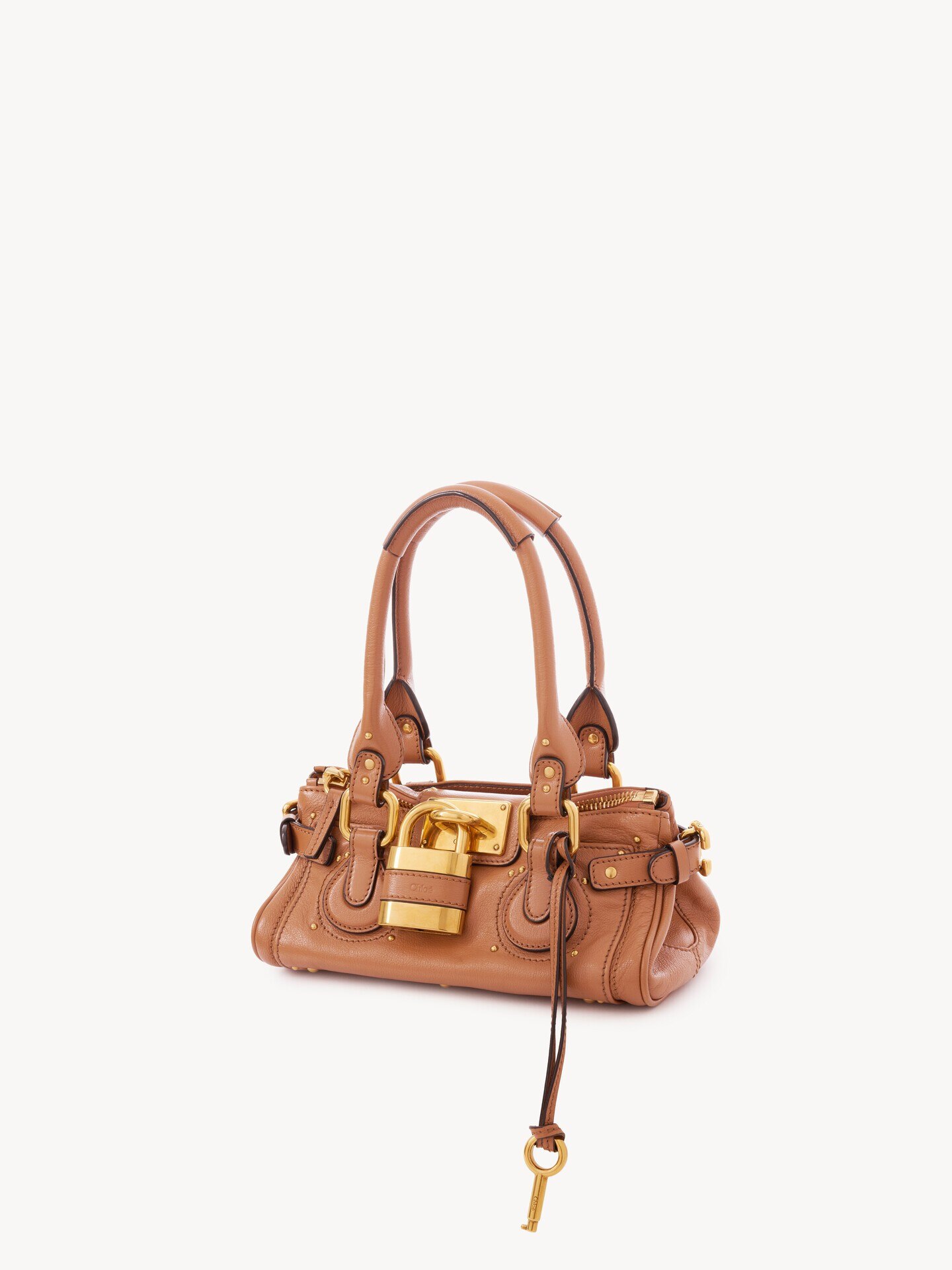 グレインレザー製Paddingtonスモールバッグ 茶色 - Chloé