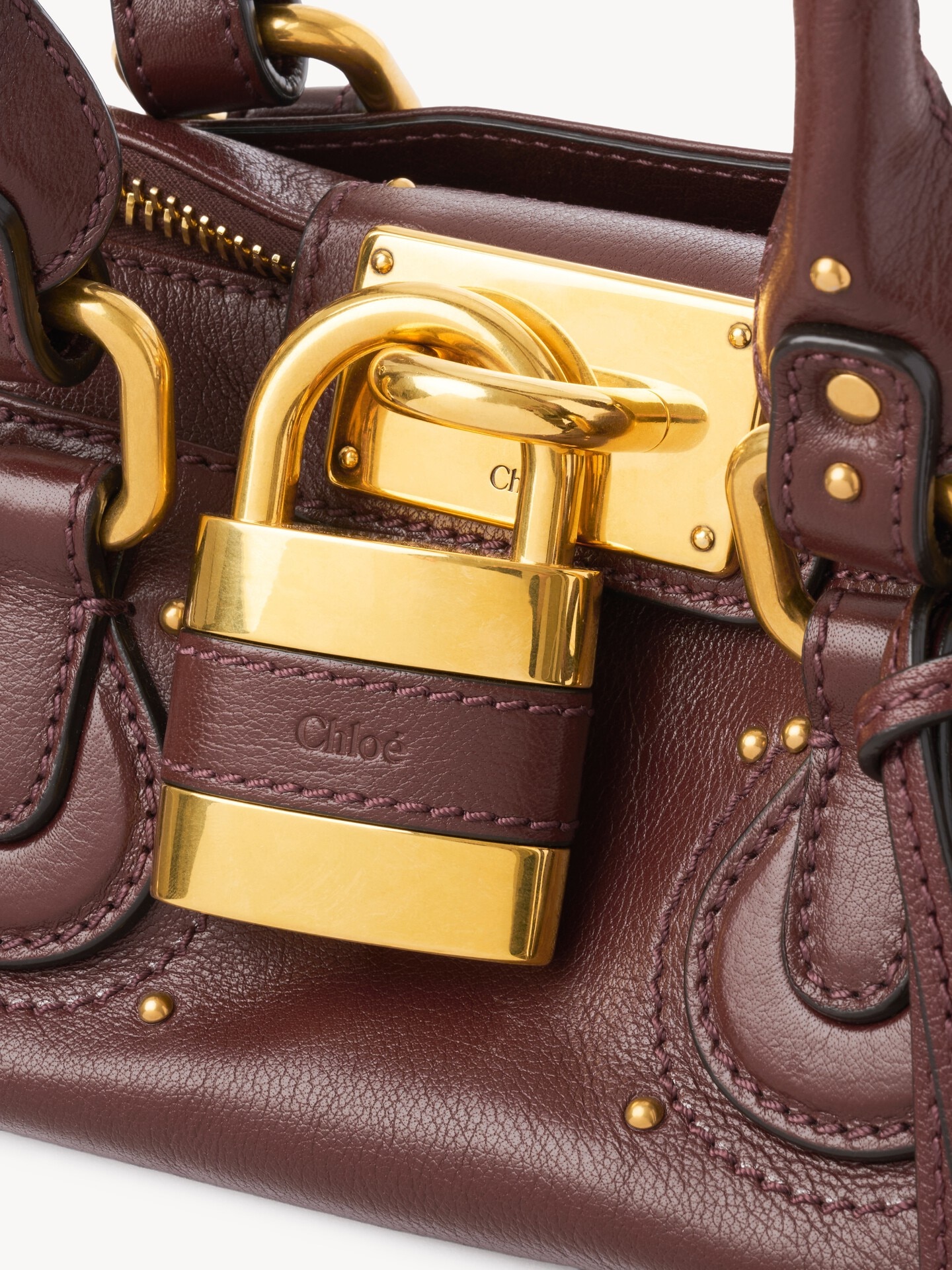 Small Paddington bag in grained leather - 7