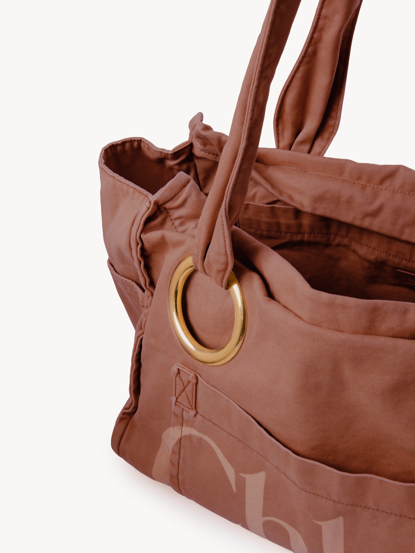 Large Chlo&eacute; Plage tote bag in cotton - 5