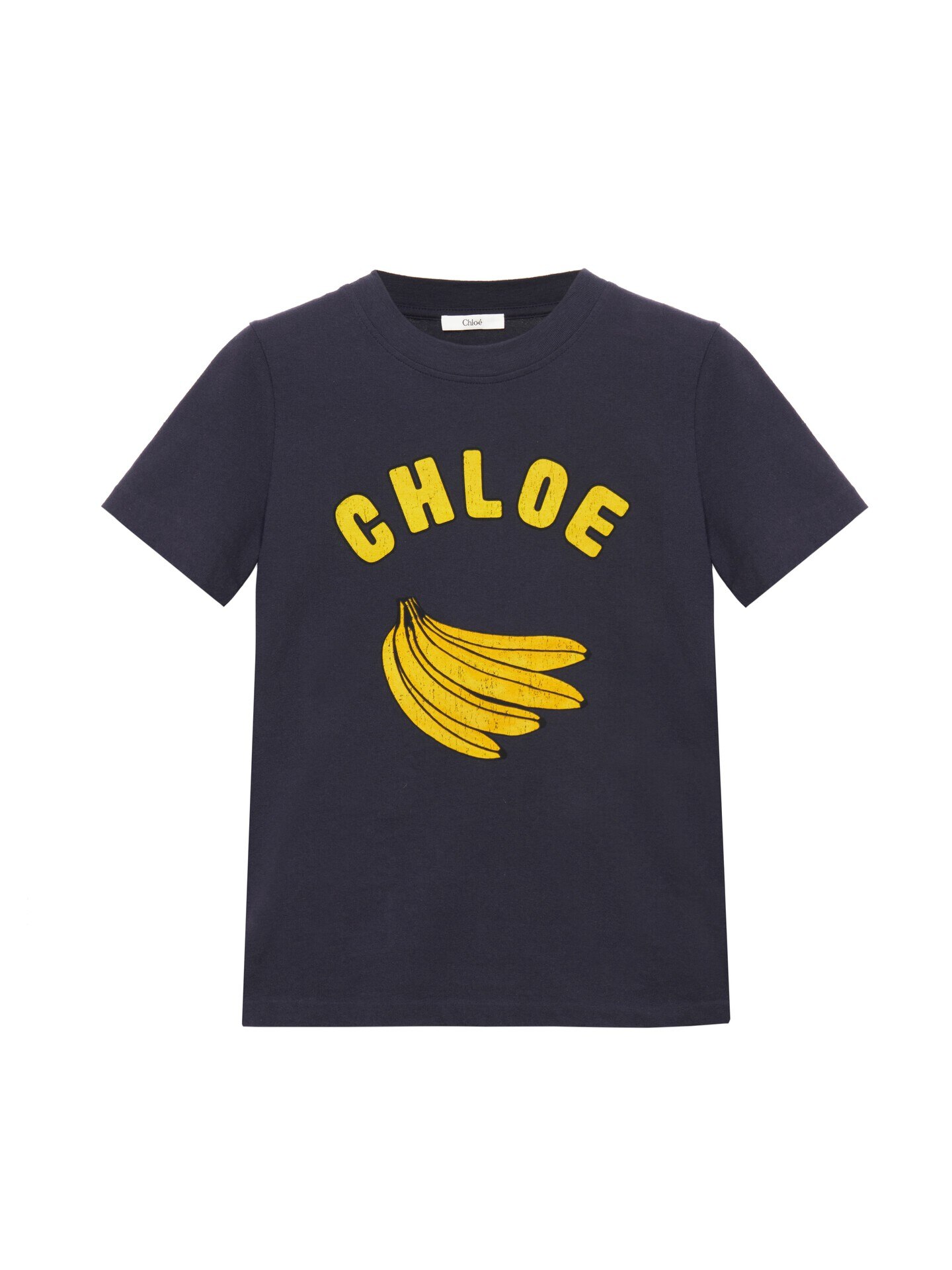 Chloe クロエ　バナナ　Tシャツ T-shirt ajusté en jersey de coton à logo Bleu - Chloé