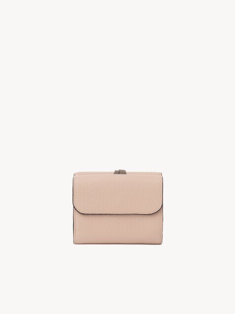 Small Alphabet tri-fold in grained leather