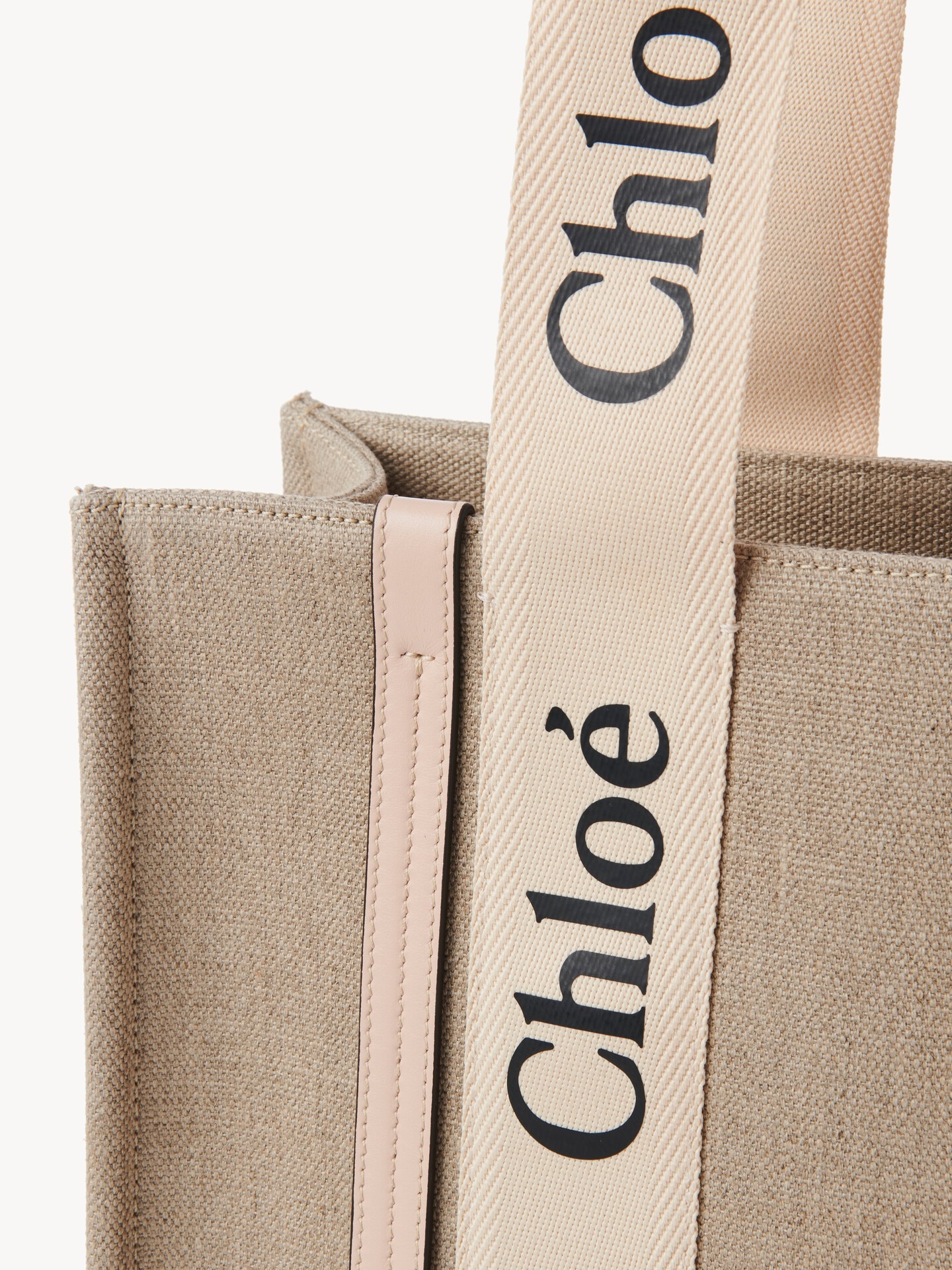 Woody tote bag in linen - 8