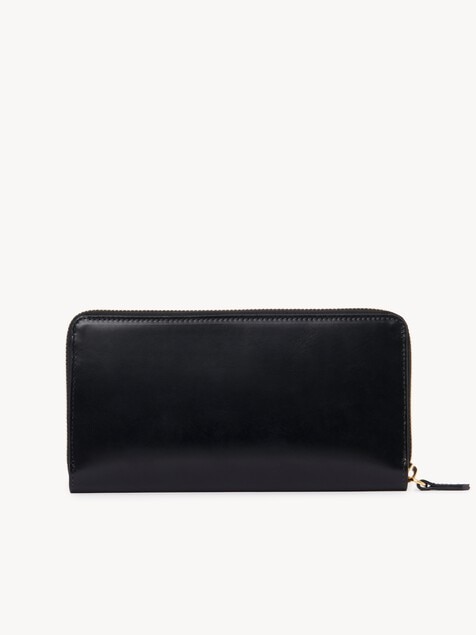 Chloé Iconic zipped long wallet in shiny leather