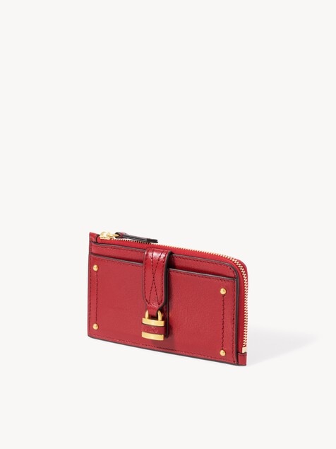 Small Paddington purse with card slots in grained leather