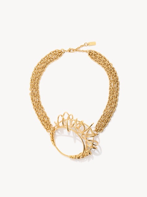 The Chlo&eacute; Tulip scarf necklace