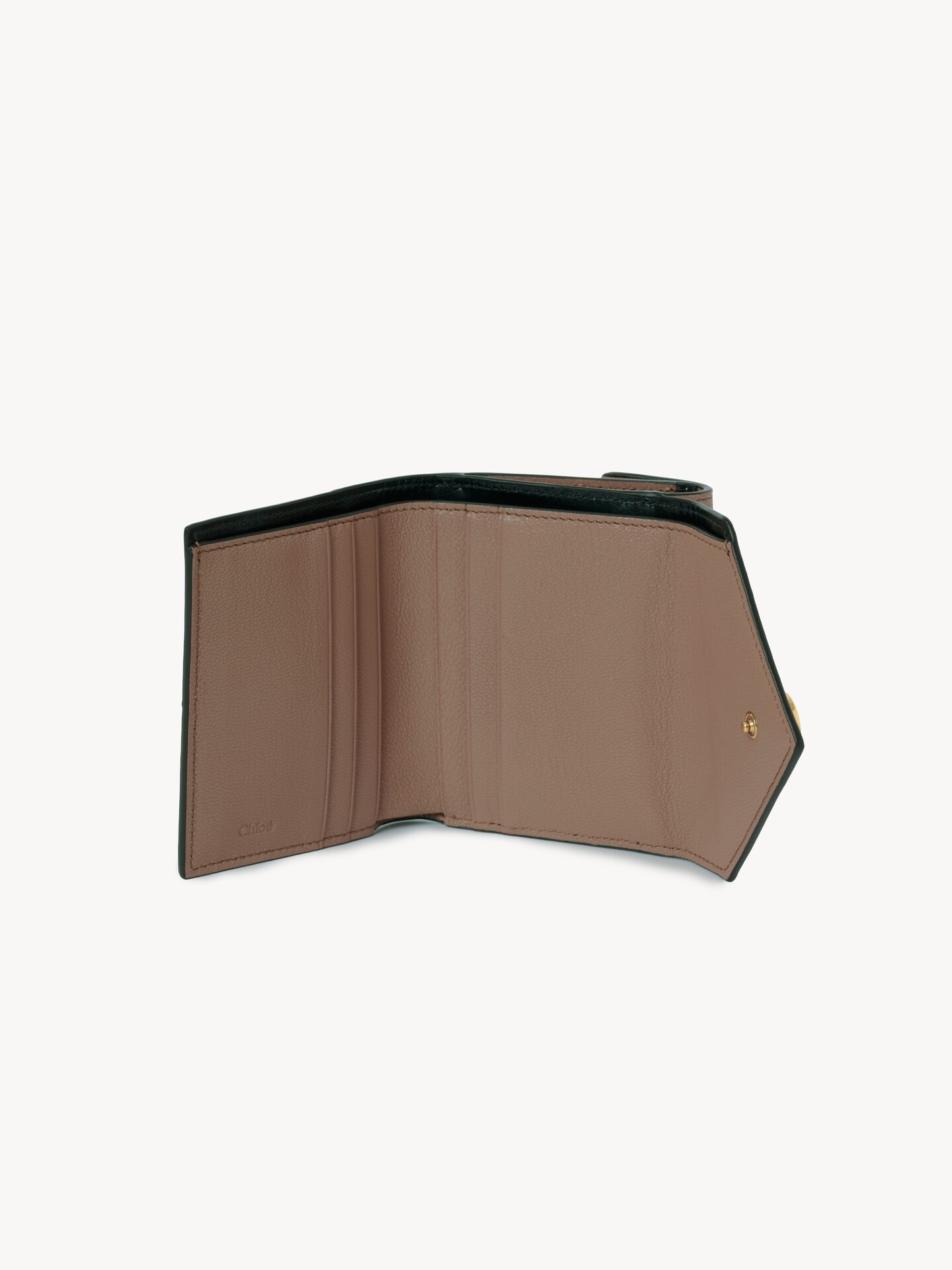 Petit portefeuille &agrave; trois volets Envelope en cuir grain&eacute; - 5