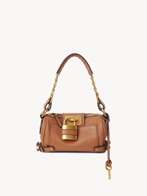 Petit sac cha&icirc;ne Paddington en cuir grain&eacute;