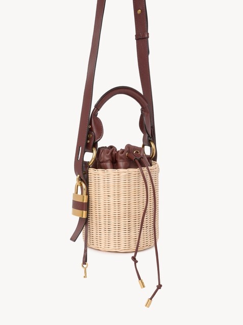 Small Paddington bucket bag in wicker