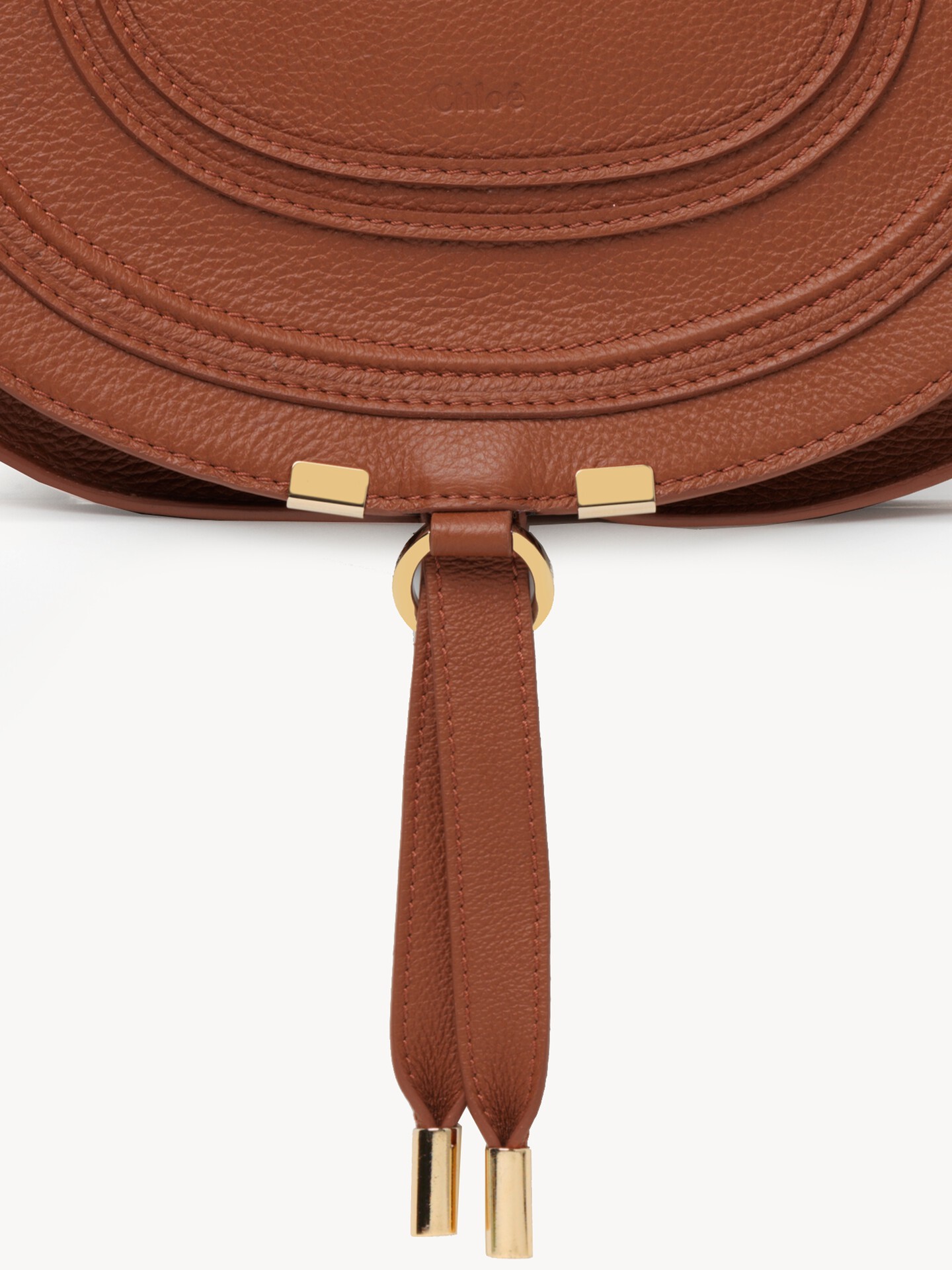 Marcie saddle bag grained leather - 6