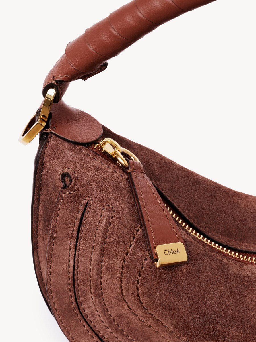 Mini Marcie shoulder bag in suede leather - 7