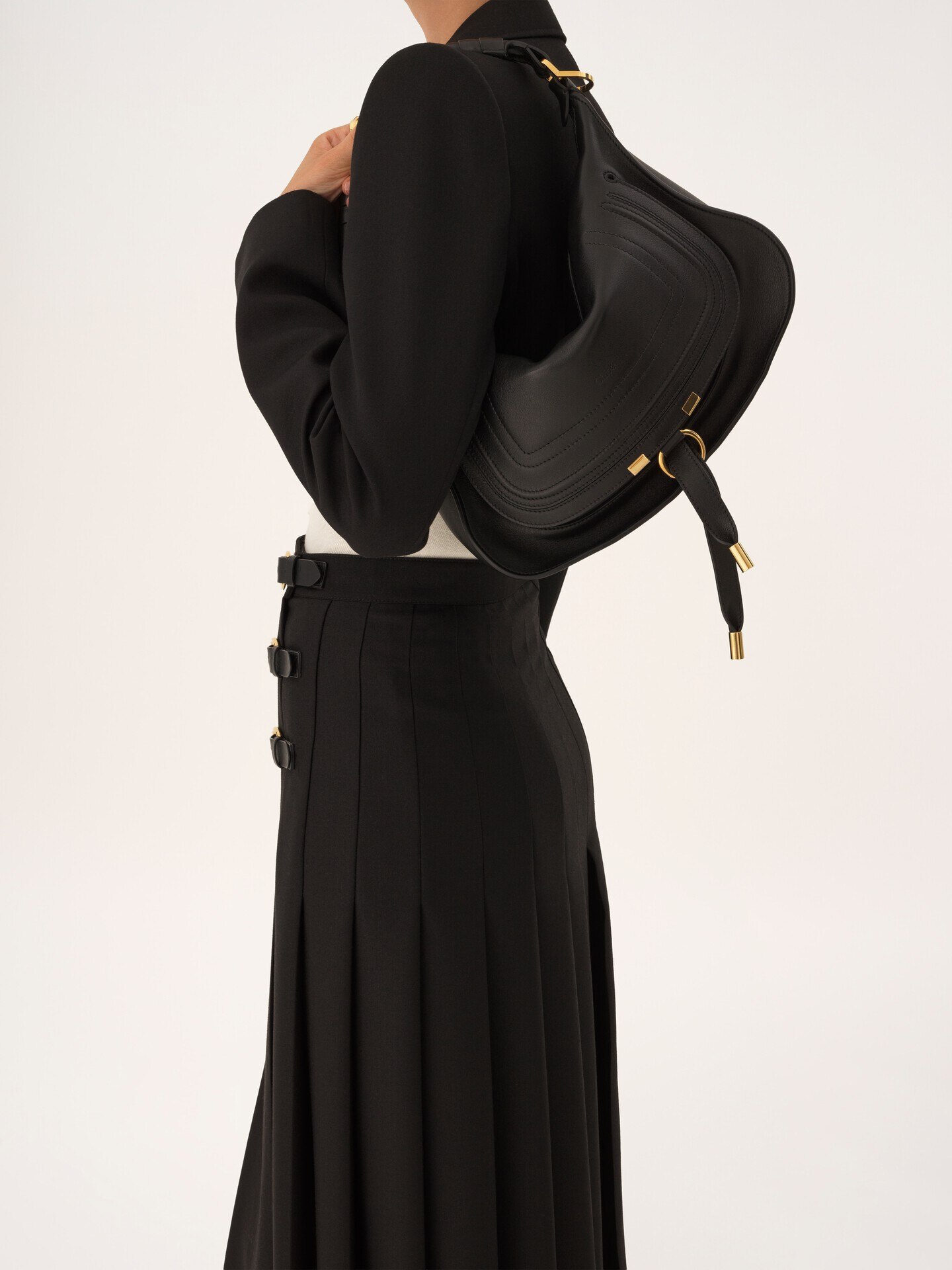 Small Marcie shoulder bag in soft leather - 2.0
