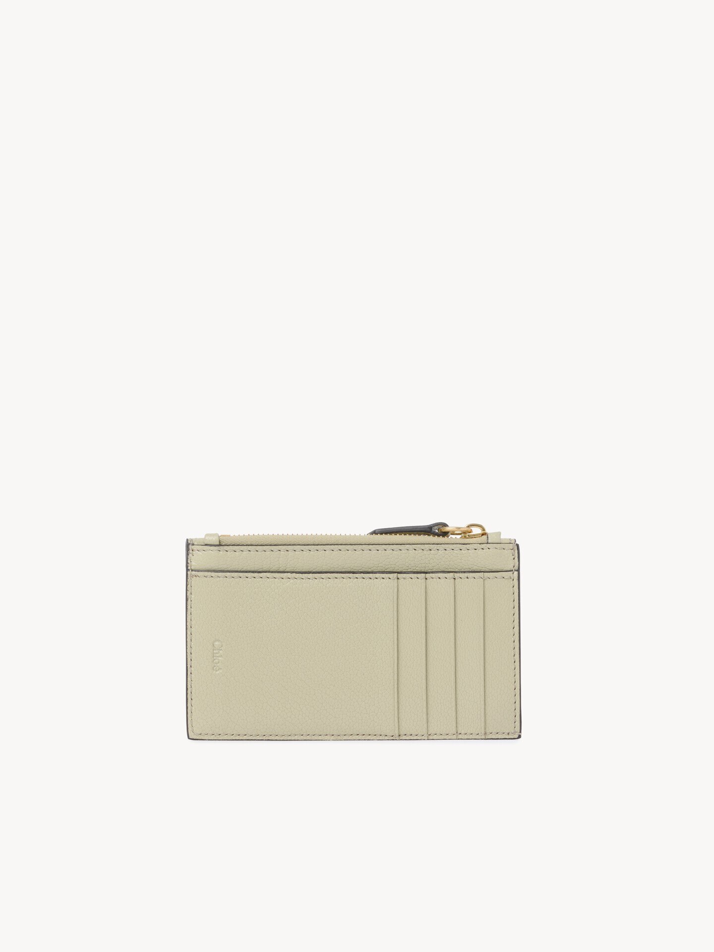 Small Envelope purse with card slots in grained leather - 4