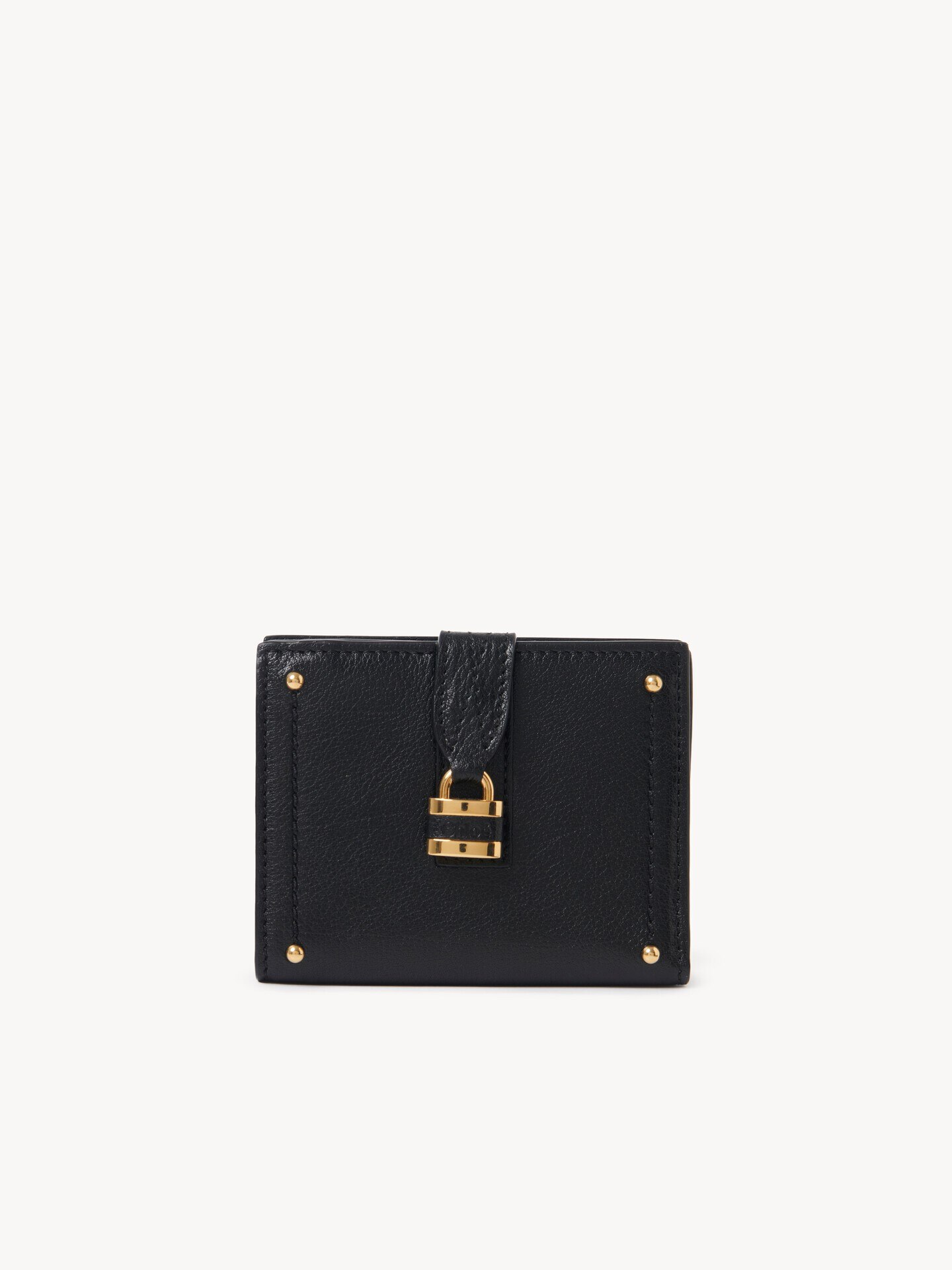 Paddington square wallet in grained leather - 1.0