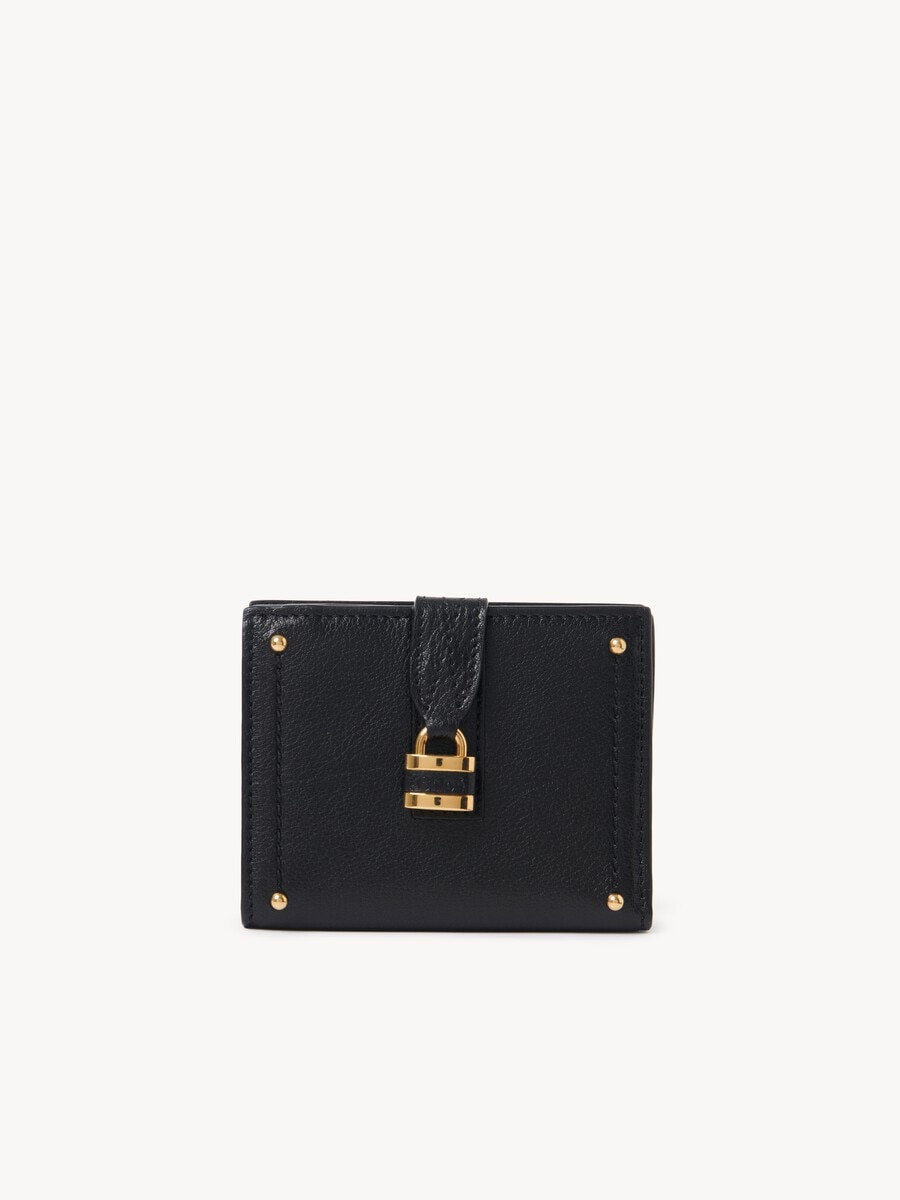 Paddington square wallet in grained leather - 1