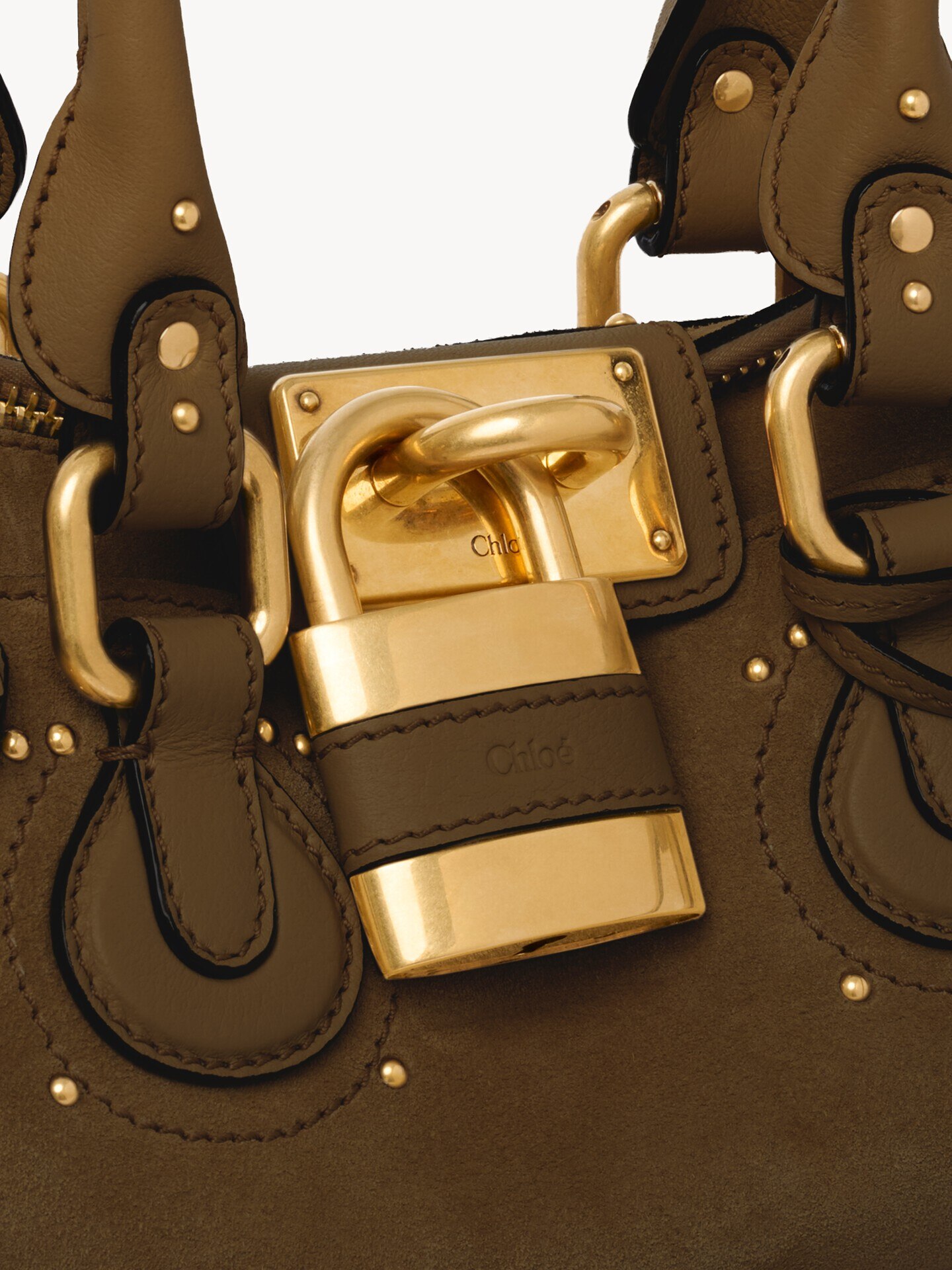 Small Paddington bag in suede leather - 6.0
